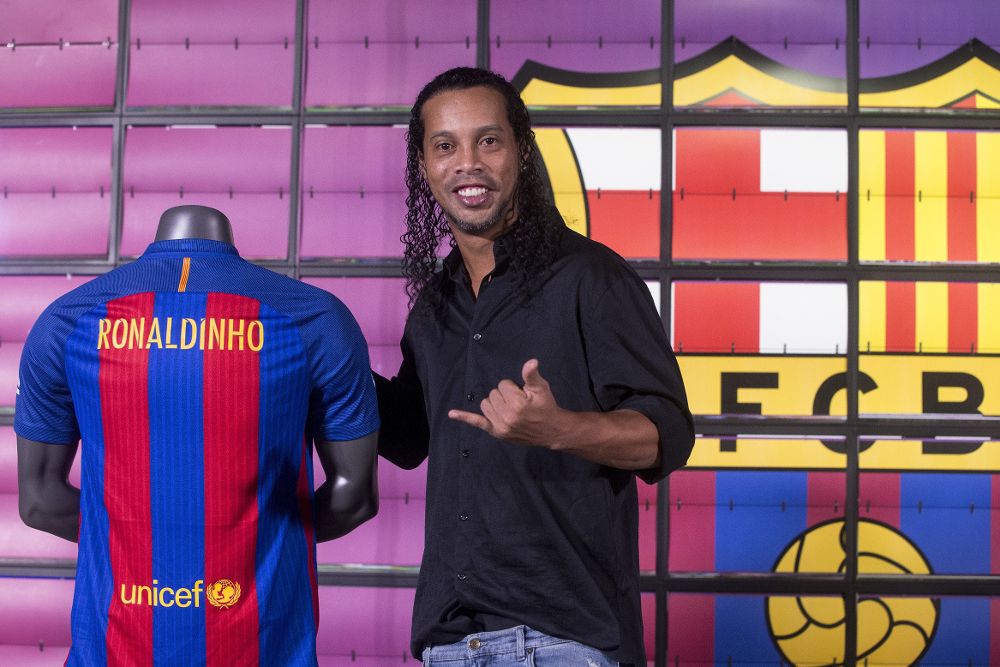 El exjugador del FC Barcelona Ronaldinho.