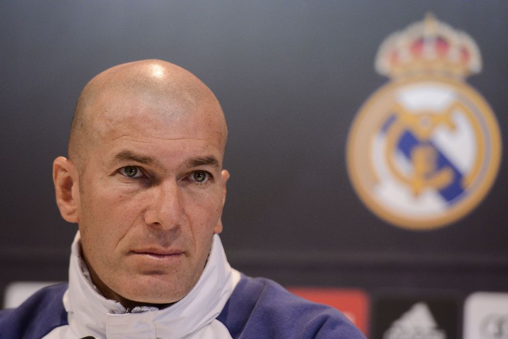 El entrenador del Real Madrid, Zinedine Zidane.