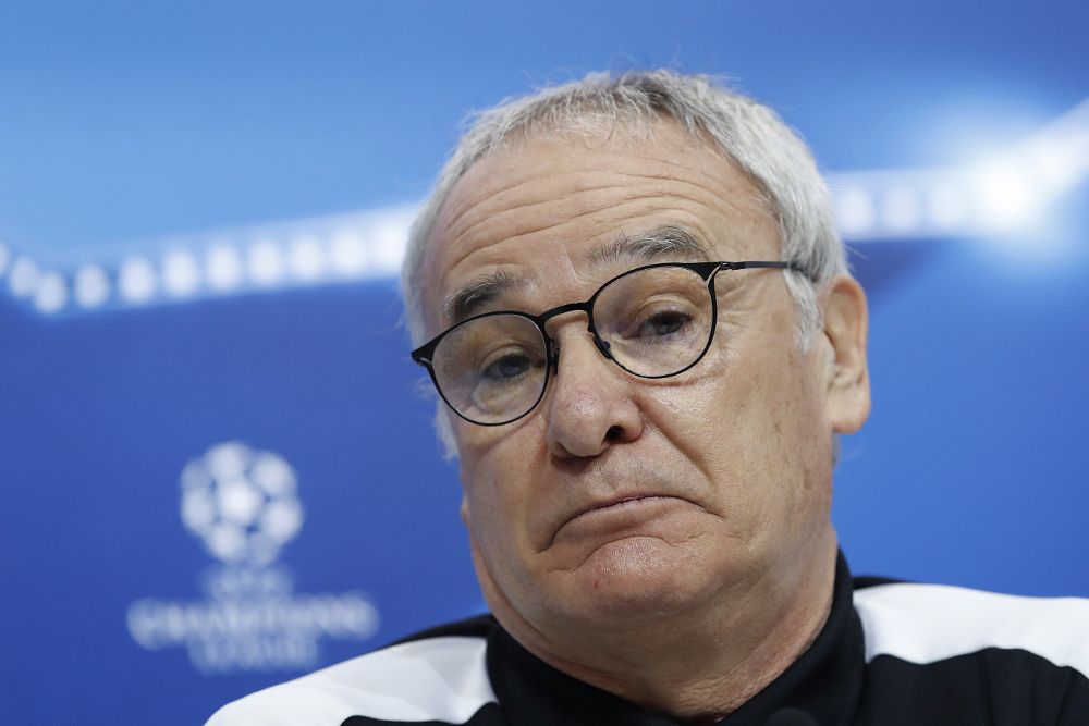 El entrenador del Leicester, Claudio Ranieri.