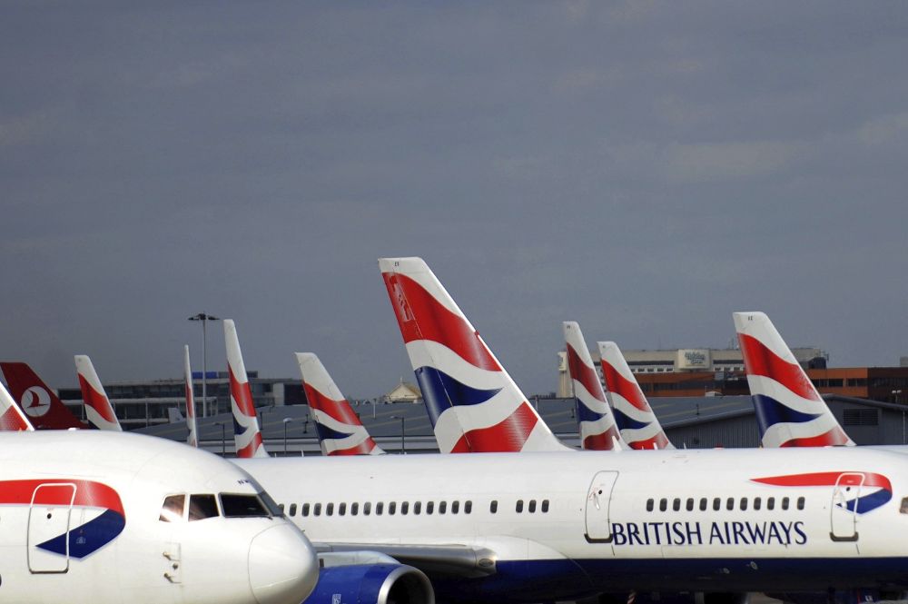 Aviones de la compañía British Airways, que forma IAG junto con Iberia, Vueling y Aer Lingus.