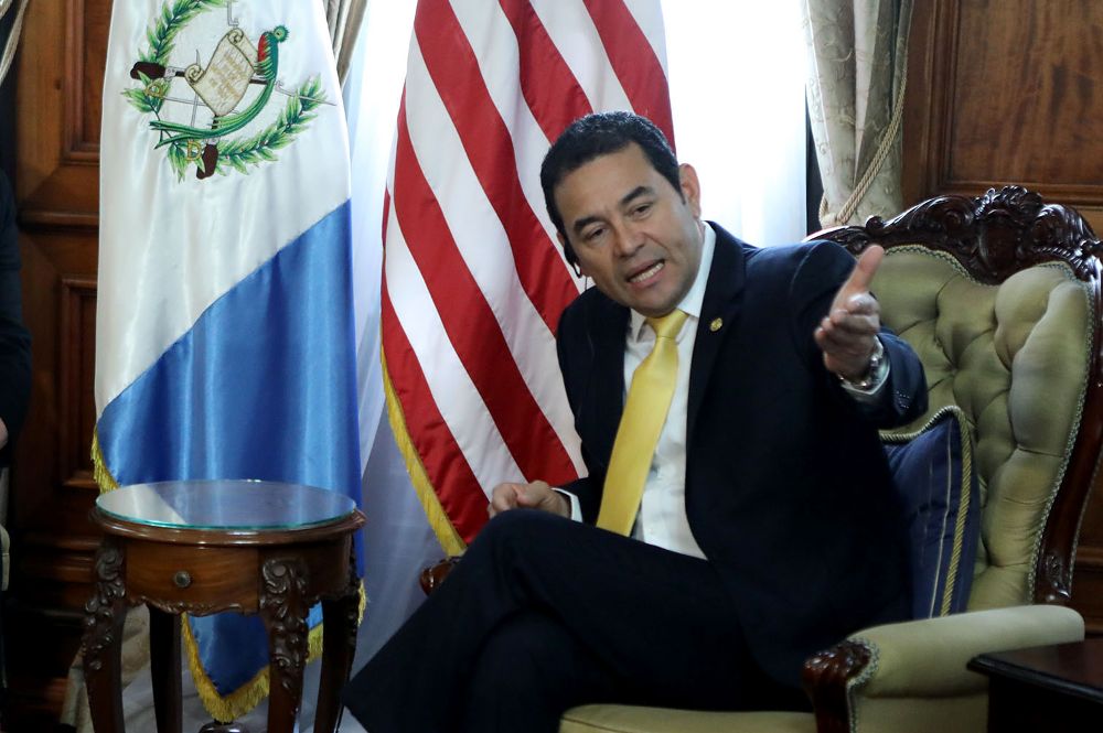 l presidente de Guatemala Jimmy Morales.