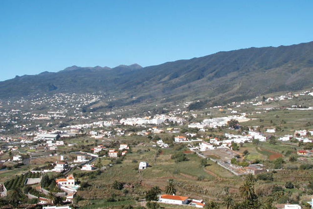 Los paisajes de La Palma, un buen marco para los rodajes de películas y programas televisivos. En la imagen, panorámica de Breña Alta.