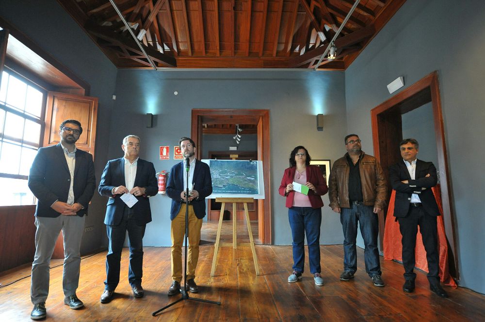 Rueda de prensa en la Casa Piedra de Garachico para explicar la inversion.