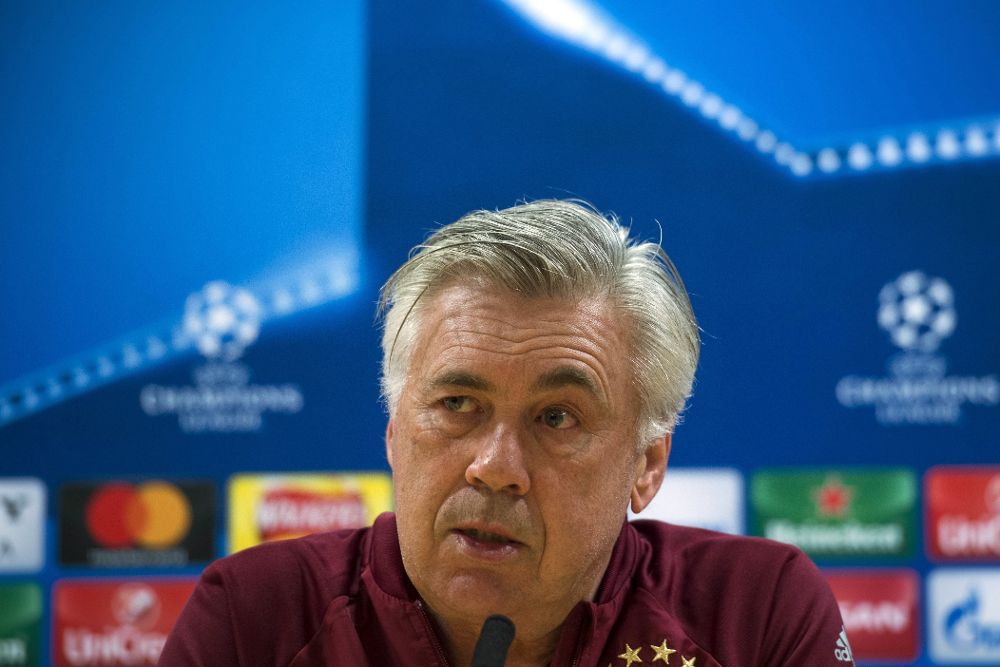 El entrenador italiano del Bayern de Múnich Carlo Ancelotti.