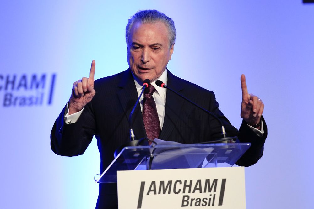 El presidente de Brasil, Michel Temer.