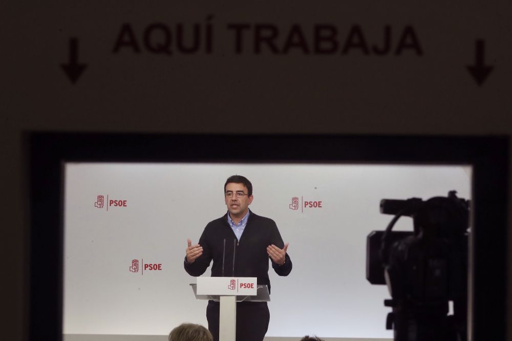 El portavoz de la Comisión Gestora del PSOE, Mario Jiménez.
