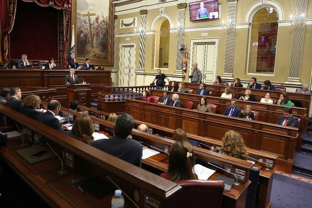 Tres grupos del Parlamento de Canarias suscriben la petición a las Cortes.