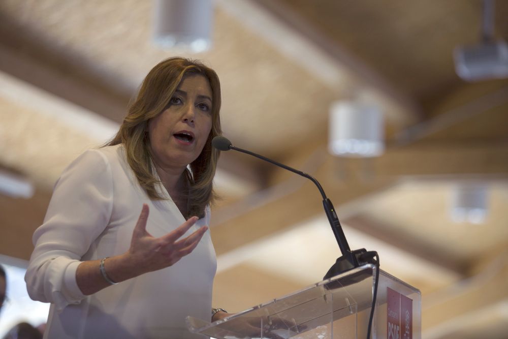 La presidenta de la Junta de Andalucía y previsible candidata a liderar el PSOE, Susana Díaz.