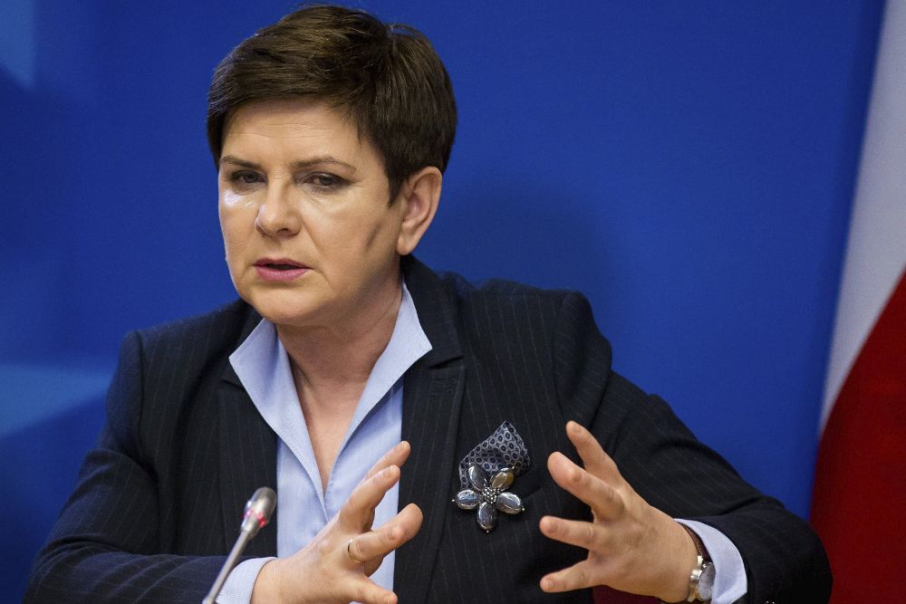 La primera ministra de Polonia, Beata Szydlo.