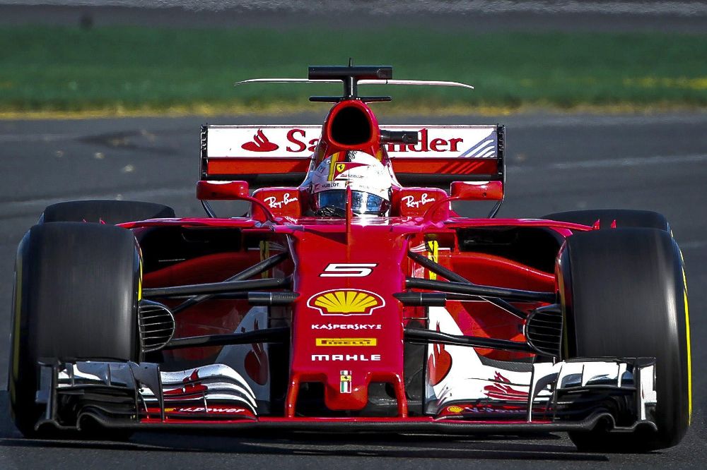Sebastian Vettel durante el GP de Australia.
