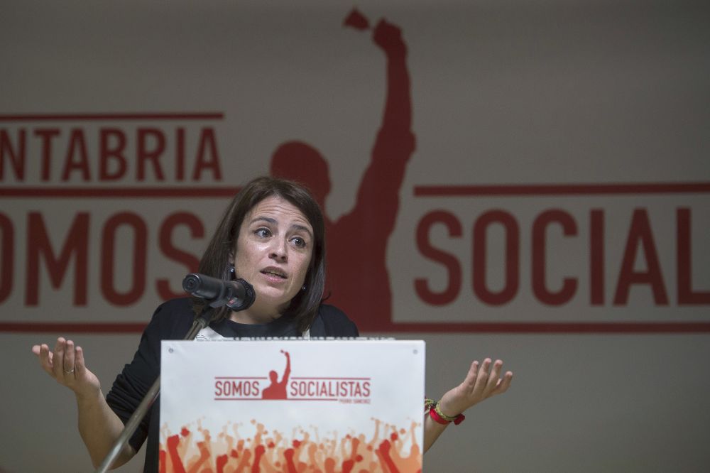 La diputada nacional del PSOE, Adriana Lastra.