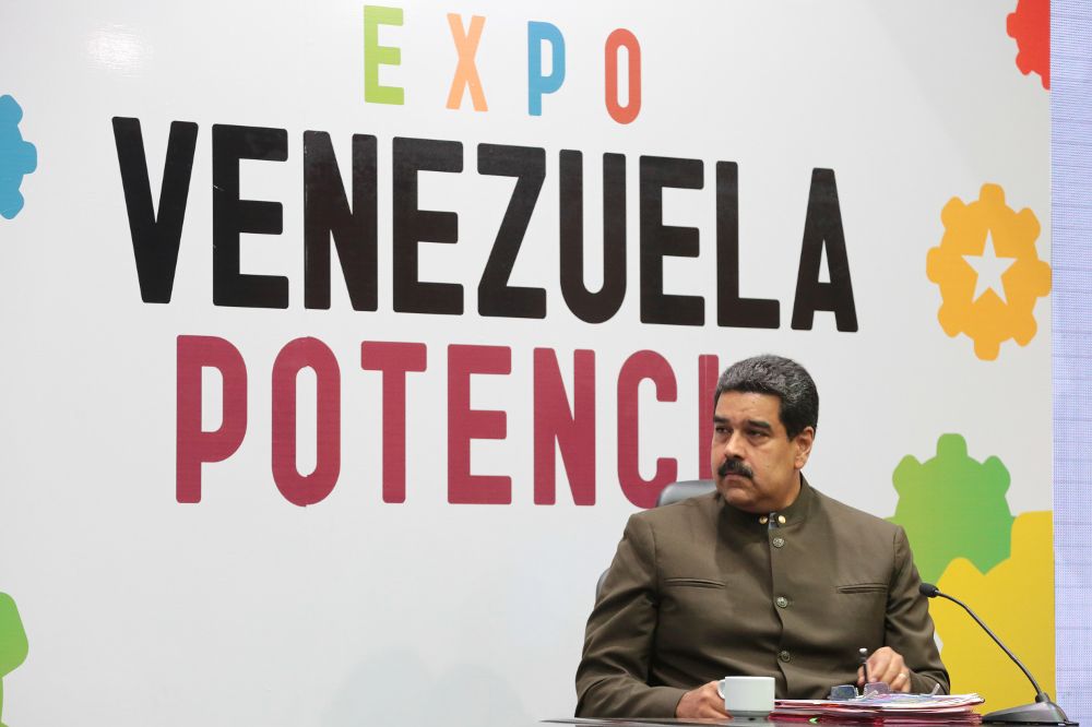 Fotografía cedida por el Palacio de Miraflores del presidente de Venezuela, Nicolás Maduro.