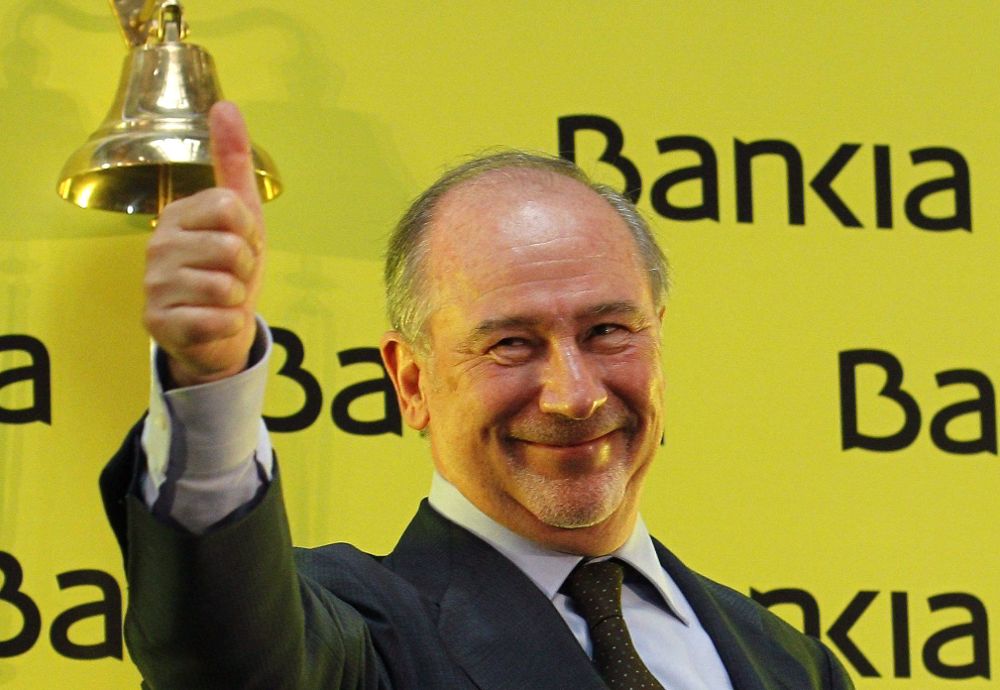 Rodrigo Rato, el día de la salida a bolsa de Bankia.