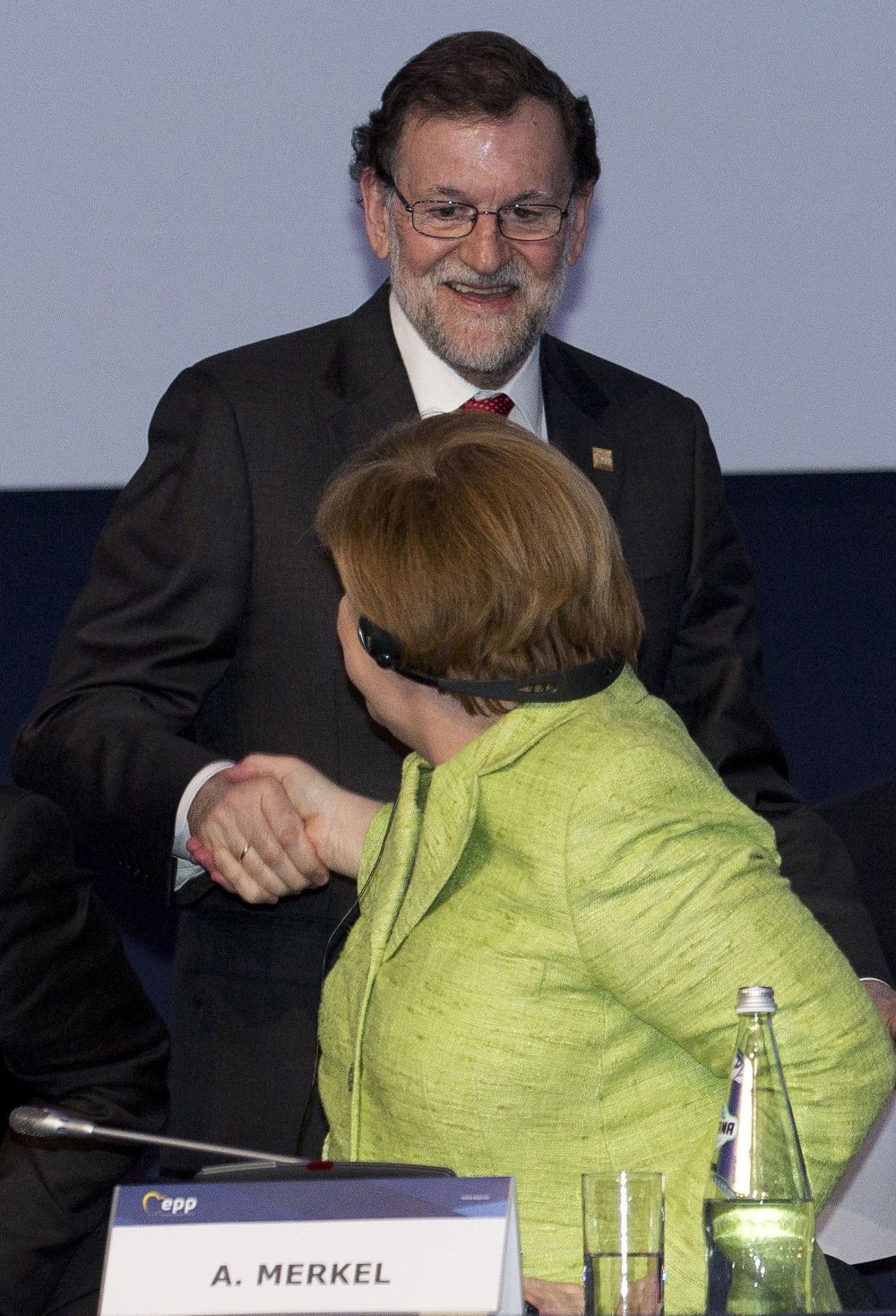Mariano Rajoy y Merkel, en Malta.