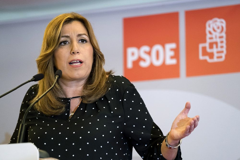 La presidenta de la Junta de Andalucía y candidata a secretaria general del PSOE, Susana Díaz.