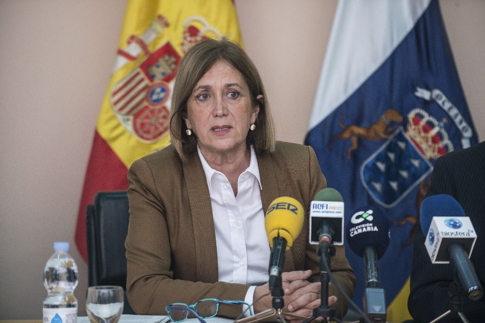 La Delegada del Gobierno en Canarias, Mercedes Roldos.