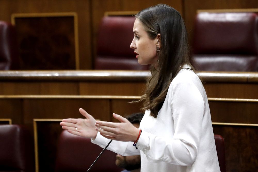 Melisa Rodríguez en el Congreso de los Diputados.
