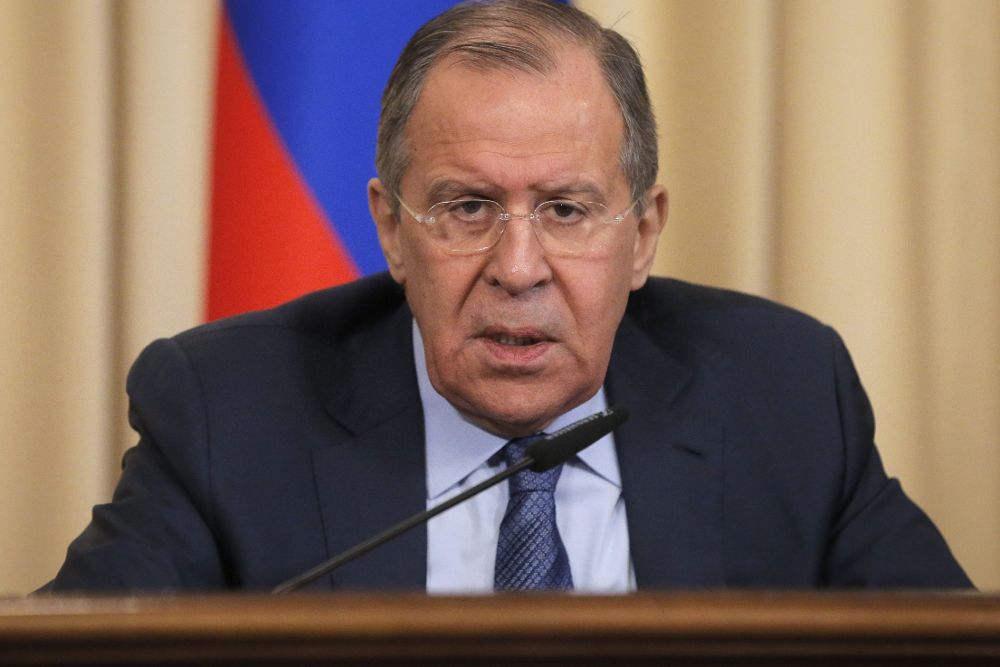 El ministro ruso de Exteriores, Sergéi Lavrov.