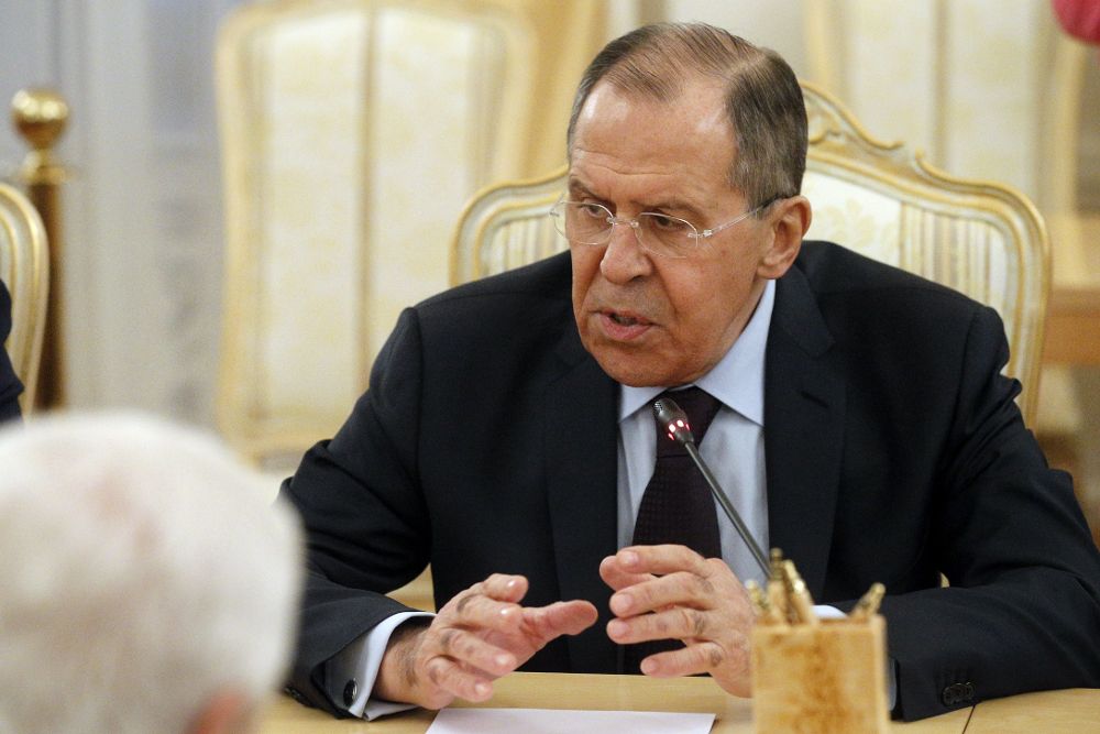 El ministro de Asuntos Exteriores ruso, Sergéi Lavrov.