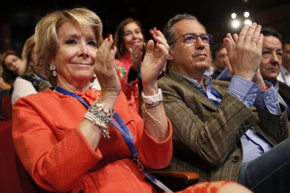 Esperanza Aguirre, durante el XVI Congreso del PP de Madrid.
