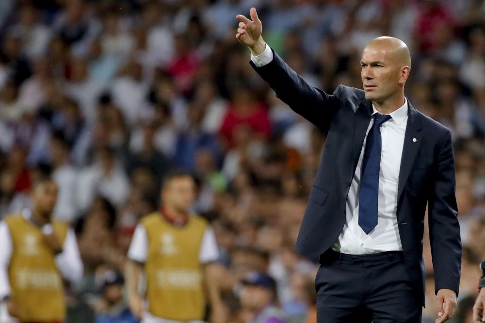 El entrenador del Real Madrid, el francés Zinedine Zidane.
