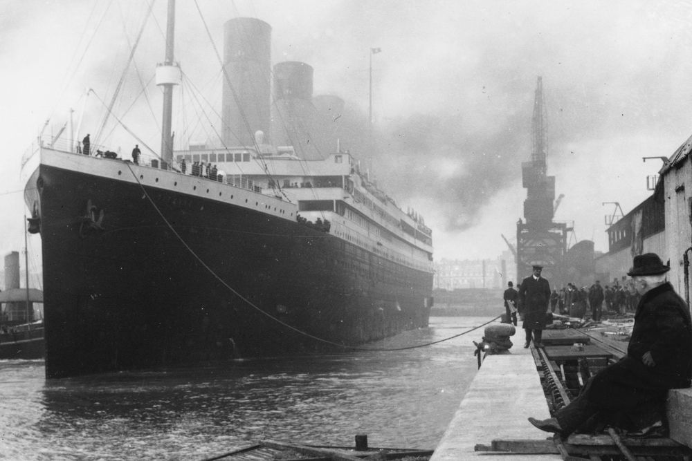 Fotografía cedida con motivo de la presentación de la exposición estadounidense "Titanic. The artifact exhibition" (lit. Titanic. Exposición de artefactos) en Turín, Italia. 