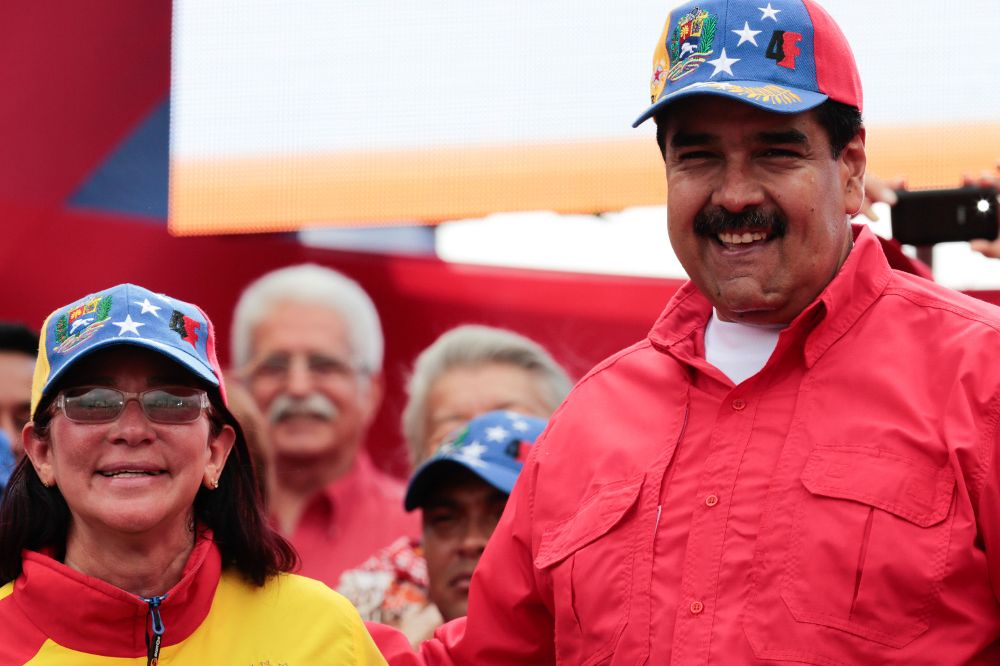 El presidente venezolano, Nicolás Maduro, asiste a una manifestación de apoyo a su régimen, la semana pasada.