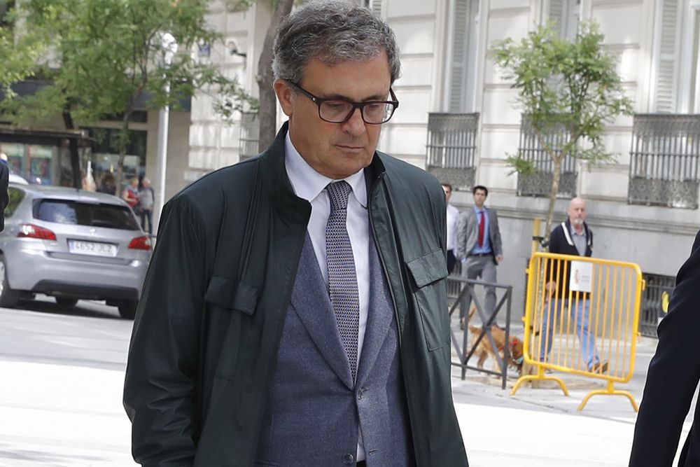 Jordi Pujol Ferrusola, el primogénito del expresidente catalán, hoy, a la entrada a la Audiencia Nacional.