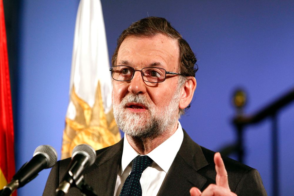 Rajoy, en Montevideo (Uruguay).