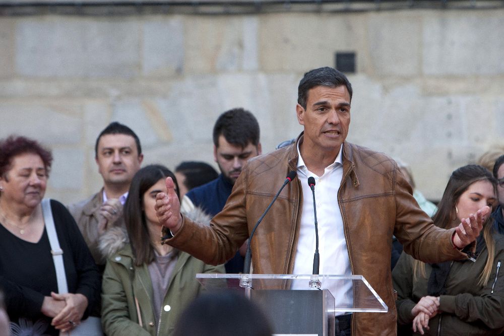 El candidato a la secretaría general de PSOE, Pedro Sánchez.