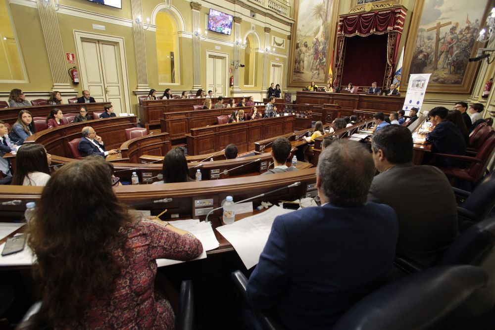 Un debate en el Parlamento de Canarias.
