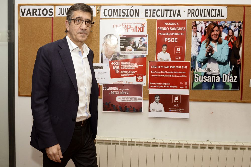 El candidato a la Secretaria General del PSOE Patxi López.