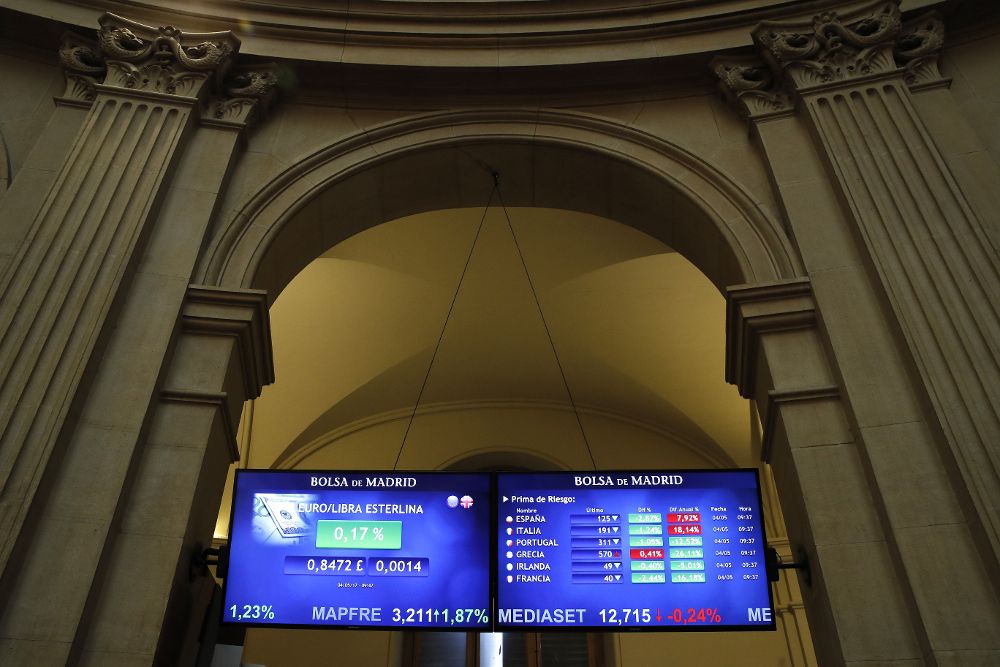 El principal indicador de la Bolsa española, el IBEX 35, amplía las ganancias.
