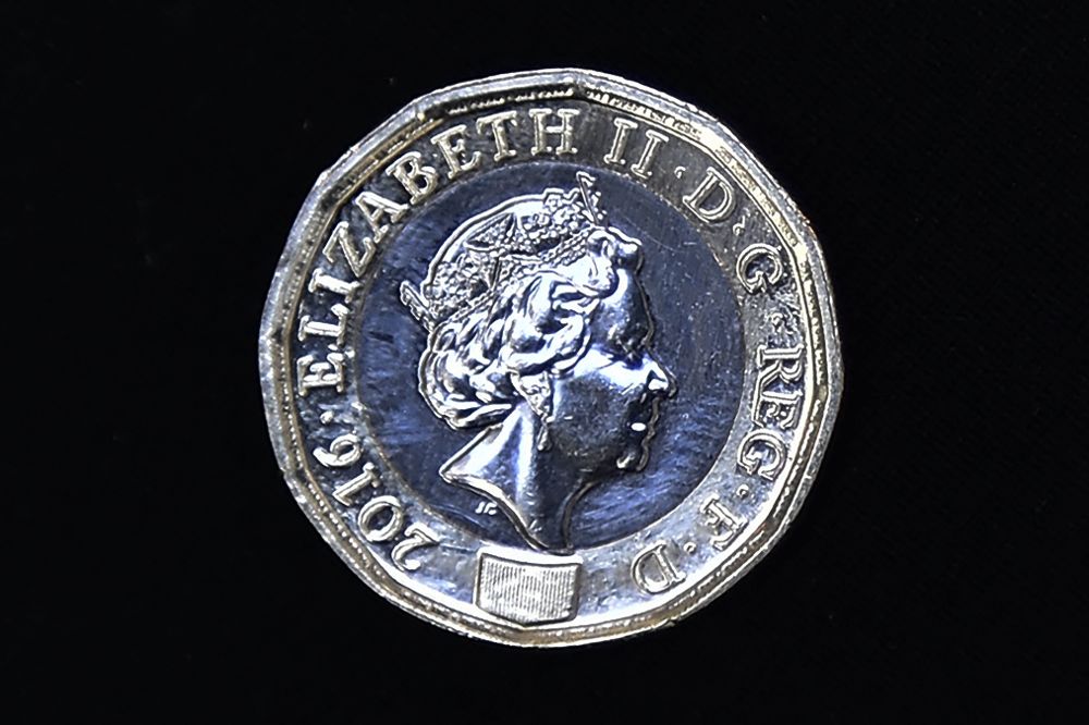 La nueva moneda de una libra esterlina.