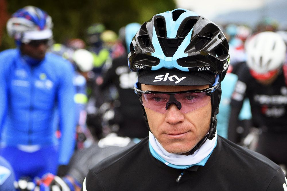 El ciclista británico Chris Froome antes de competir en la segunda etapa del Tour de Romandie en Aigle (Suiza) el pasado 27 de abril.