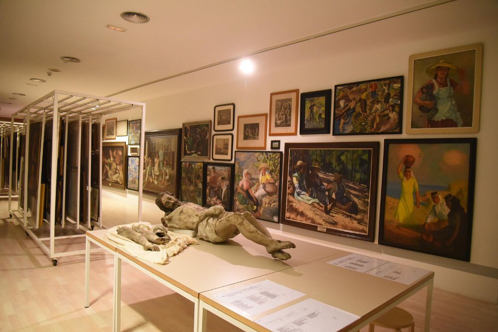 Uno de los almacenes visitables del Museo de Bellas Artes de Santa Cruz de Tenerife.