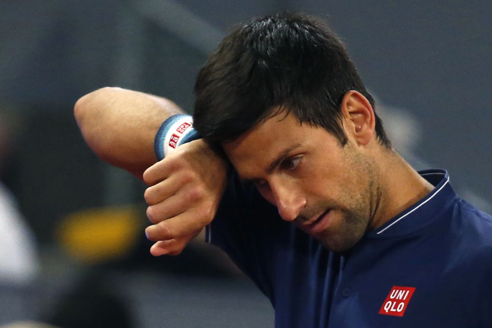 El tenista serbio Novak Djokovic durante el partido ante el español Feliciano López.