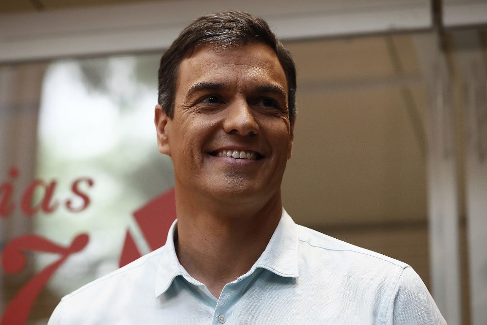 El candidato a la Secretaría General del PSOE, Pedro Sánchez.