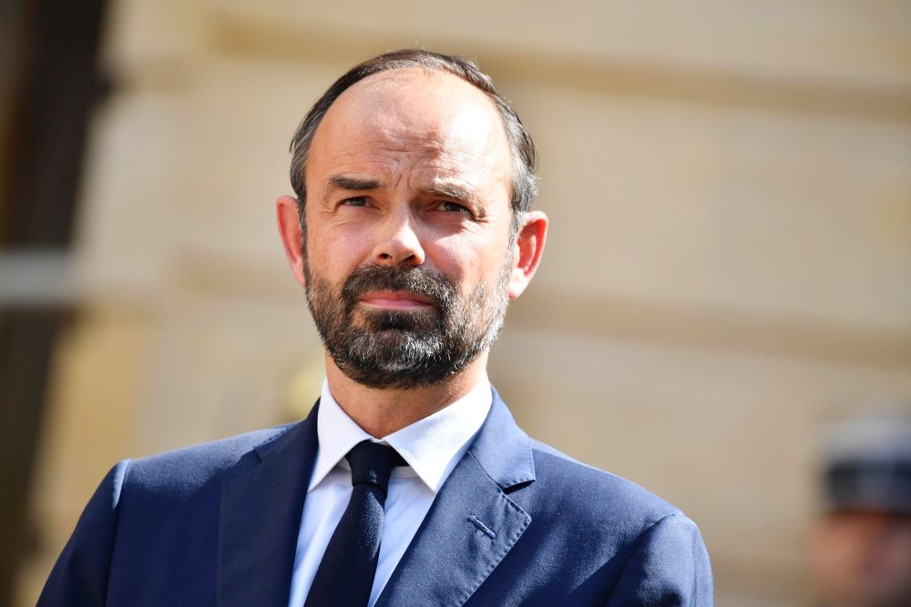 El recién nombrado primer ministro de Francia, Édouard Philippe, tras la ceremonia de traspaso de poderes celebrada en París.