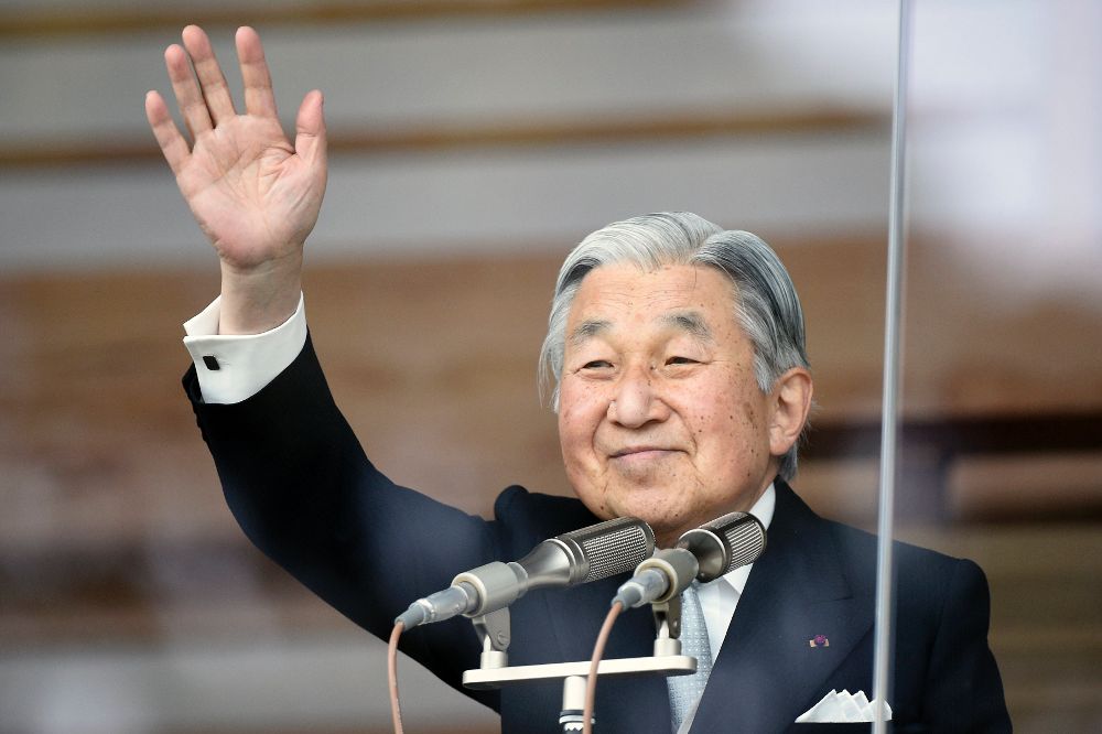 Fotografía de archivo del 2 de enero de 2015, del emperador japonés Akihito.