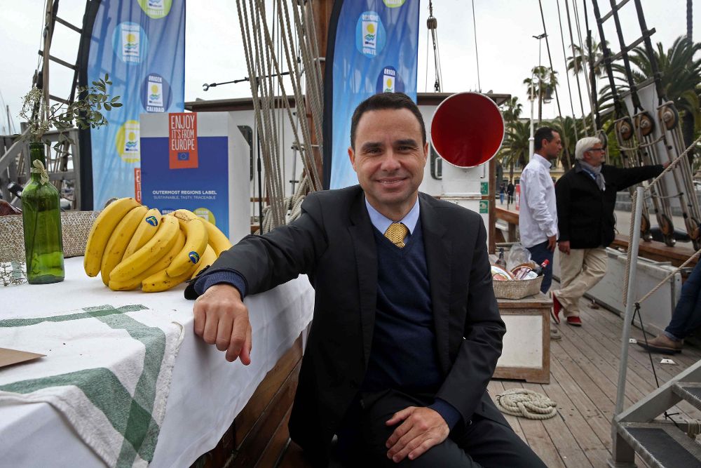 El gerente de la Asociación de Organizaciones de Productores de Plátanos de Canarias, Sergio Cáceres.