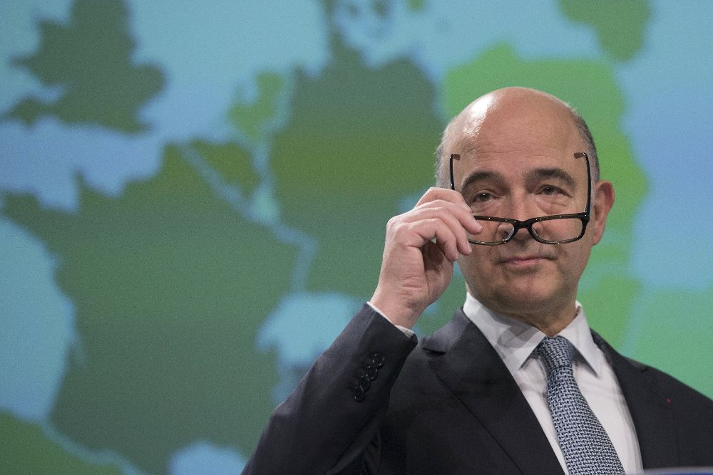 El comisario europeo de Asuntos Económicos de la Comisión Europea, Pierre Moscovici.