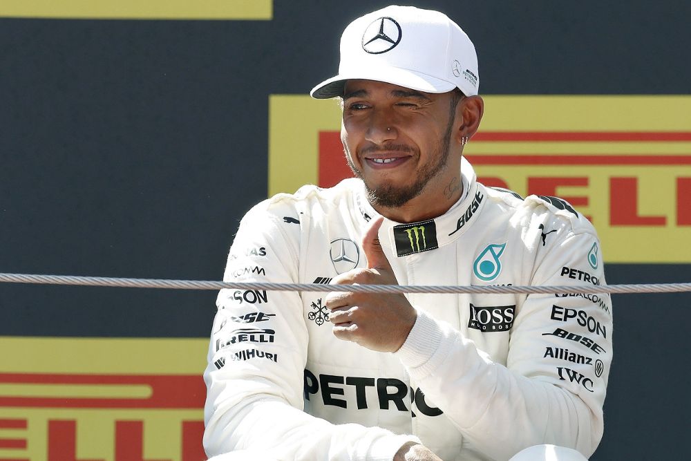 El piloto británico de Mercedes Lewis Hamilton.