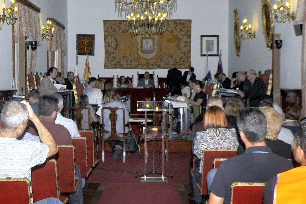 Un pleno municipal de este mandato en el Ayuntamiento de La Laguna.