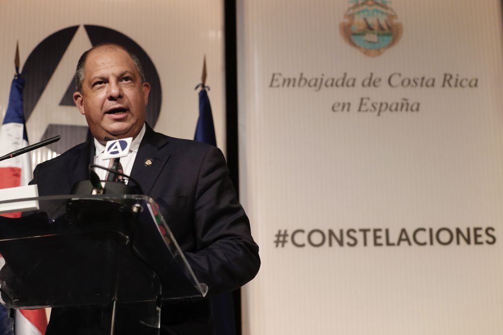 El presidente de Costa Rica, Luis Guillermo Solís.