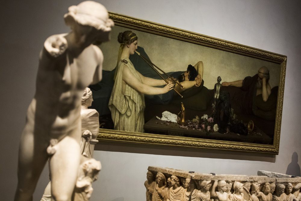 En la foto el cuadro 'La siesta', de Lawrence Alma-Taderna.