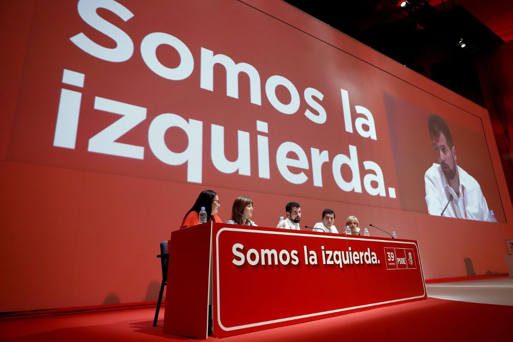 Luis Tudanca, presidente del Congreso Federal del PSOE, se dirigie a los delegados durante la inauguración del cónclave socialista.