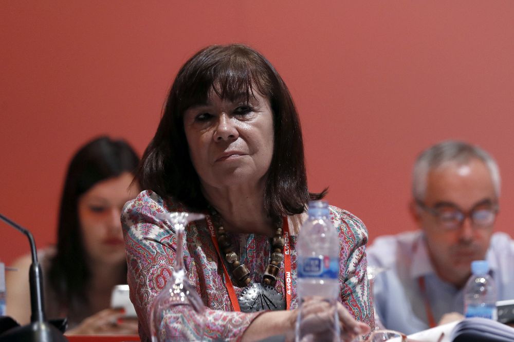 Cristina Narbona, futura presidenta del PSOE, ha sido una de los dos ponentes de la comisión política, donde se abordaba este espinoso aspecto.