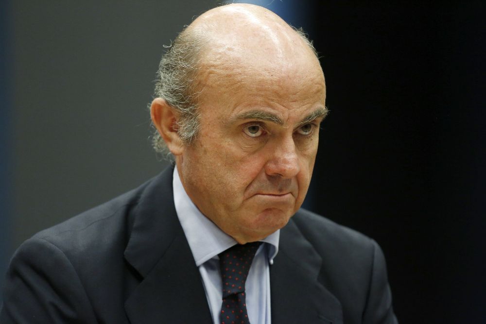 El ministro español de Economía, Luis de Guindos.