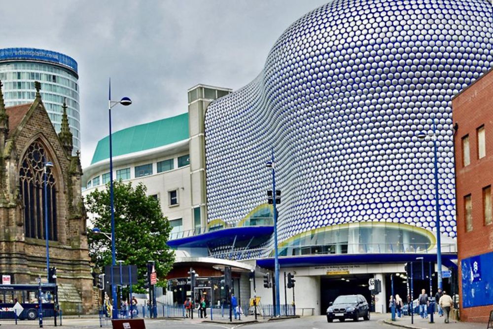 Una visión del centro comercial de Birmingham.